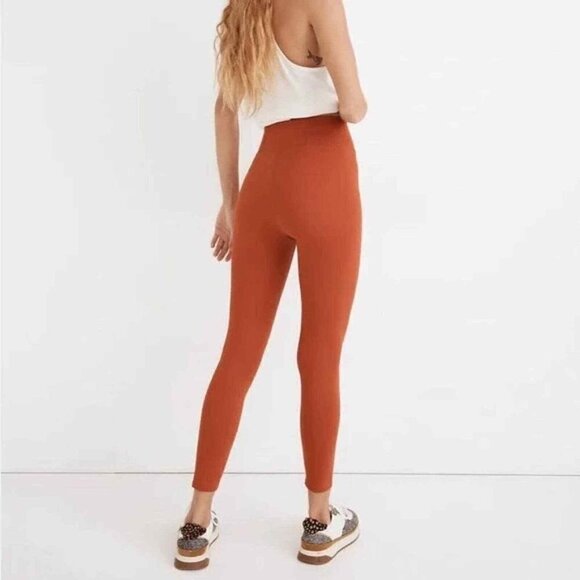 Madewell MWL Form High Rise 25" Leggings NWOT Size XS Rusty Torch Athletic Yoga - Picture 1 of 10